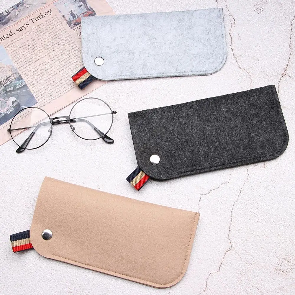 

Soft 5 Colors Accessories Felt Cloth Sunglasses Portable Glasses Box Glasses Storage Glasses Bags Sunglasses Bag