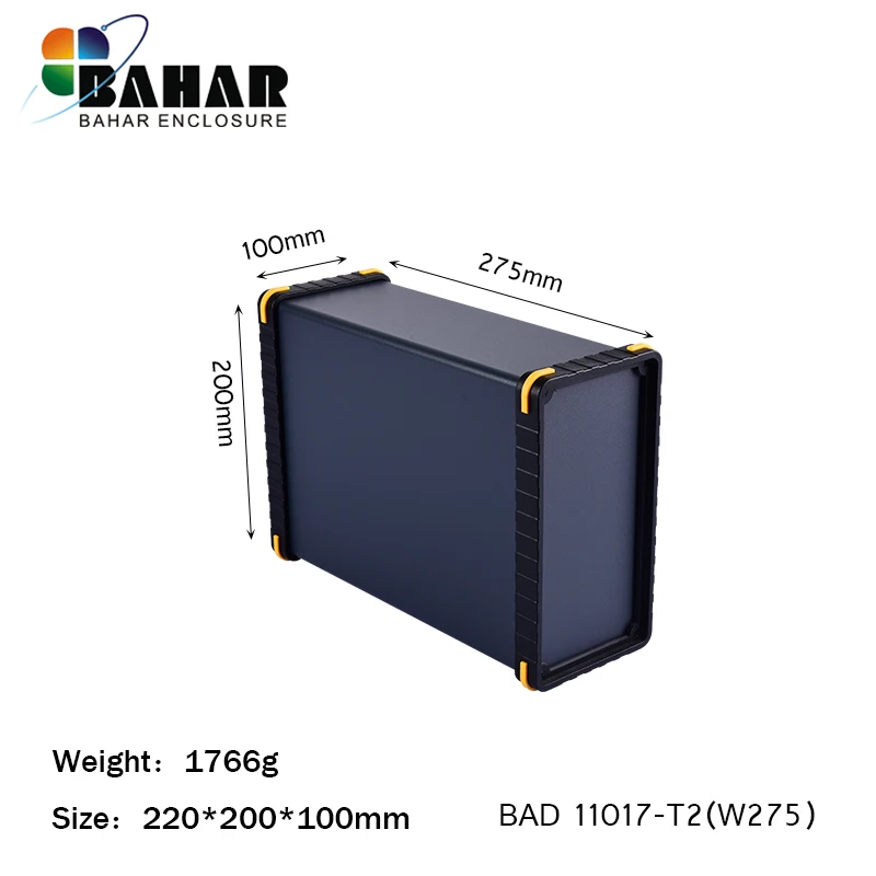 1 PCS Bahar Brand Aluminum Case Wire Junction Box Instrument Shell Battery Enclosure Size 200X100X275MM Model BAD 11017-C Or T