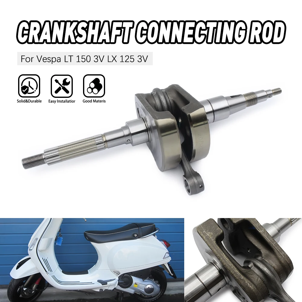 Para Vespa Piaggio 946 125 2013 Bellissima biela del cigüeñal del motor Kit de repuesto duradero de alta precisión motocicleta
