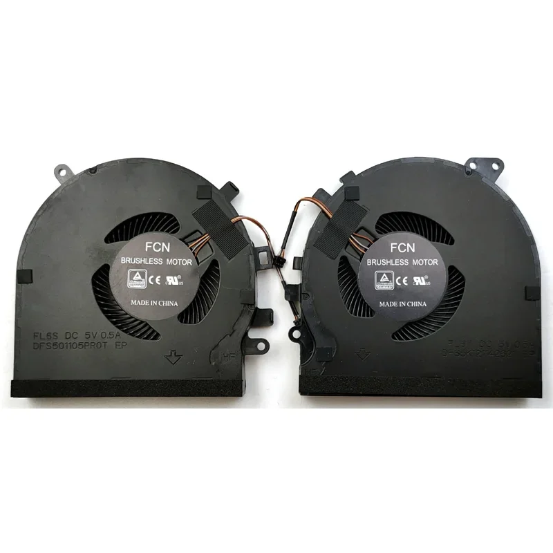

New For Razer RZ09-027 RZ09-0270 RZ09-0300 Spirit Blade 15 RZ09-02705E7 RZ09-02705E75 Laptop CPU & GPU Cooling Fan One Pair