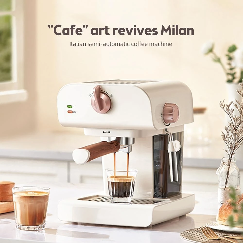 ماكينة صنع قهوة باريستا التجارية شبه الأوتوماتيكية ماكينة قهوة اسبريسو تجارية صناعية للأعمال