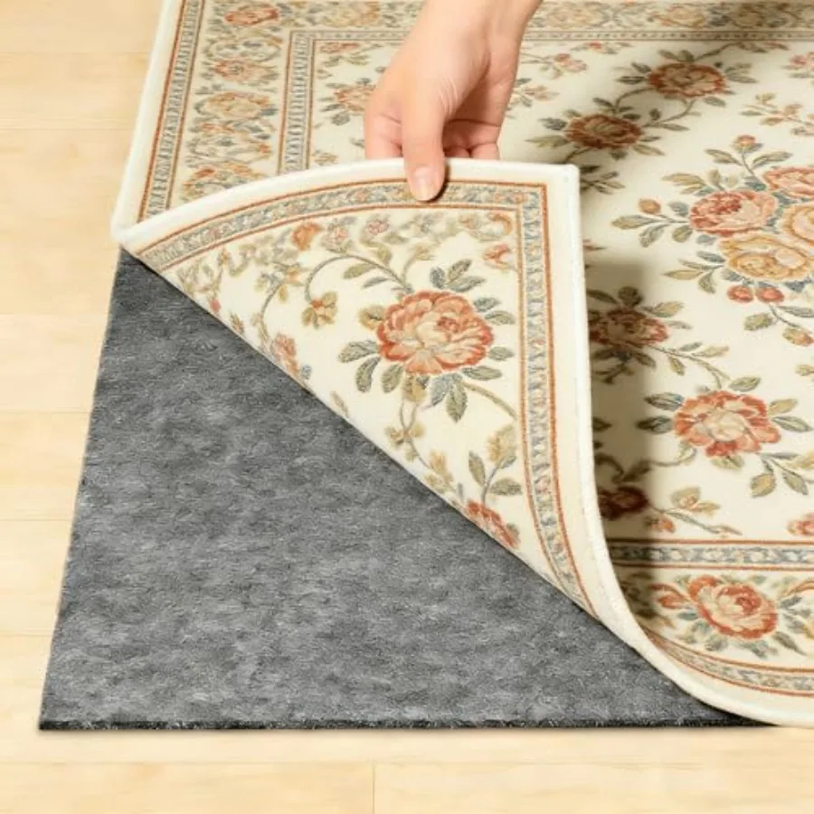 

Non Slip Felt Rubber Rug Pad Thick Felt Rug Pads for Hardwood Floors Under Area Rugs Protective Cushion Pads for Carpet Felt an