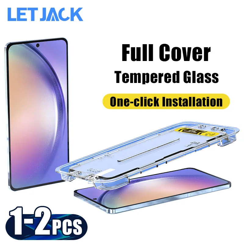 

One-click Installation Tempered Glass For Samsung Galaxy A54 A34 A24 A14 A04 A04S M13 M23 M33 M12 M22 M32 F54 Screen Protectors