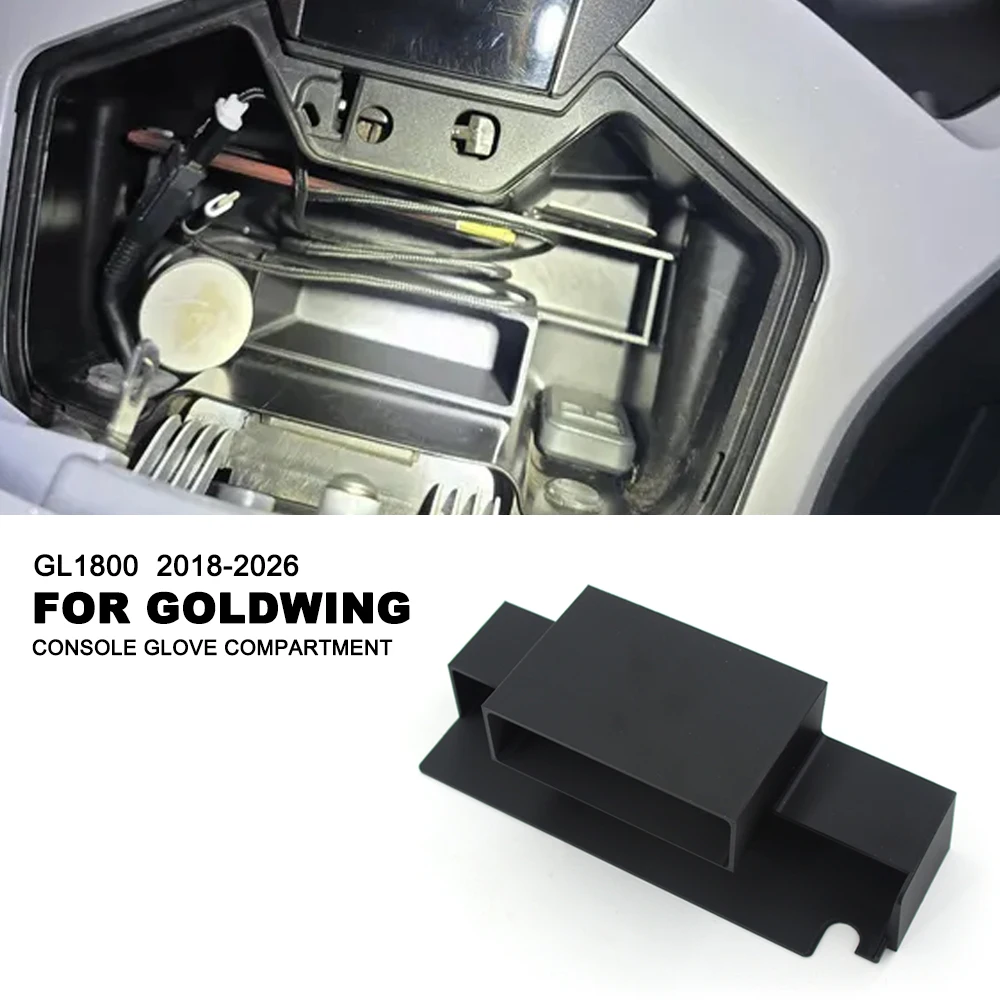 For Honda Goldwing GL1800 GL 1800 2018-2026 Motorcycle Console Glove Compartment Organizer Insert Storage Box Console
