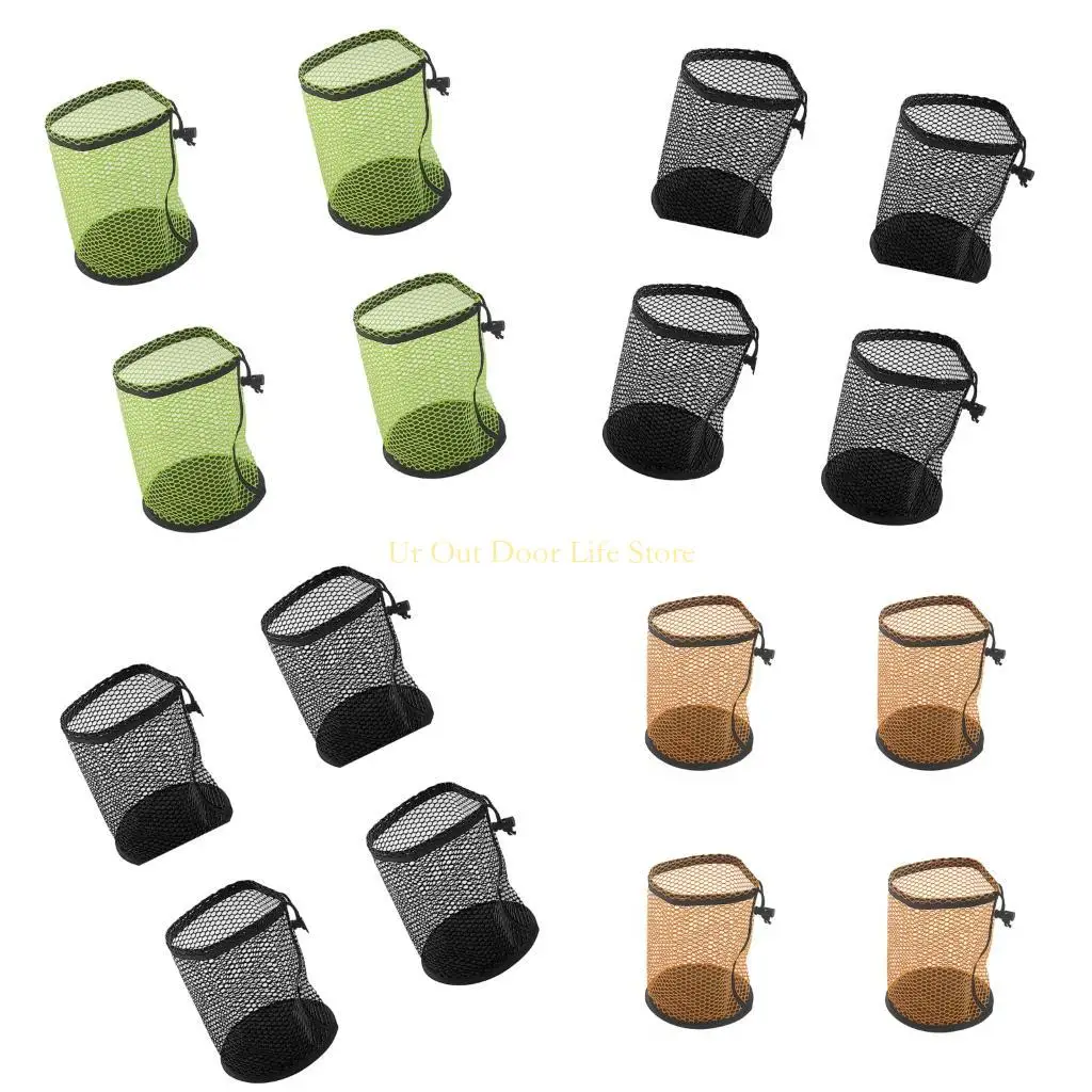 

77UF Set of 4pcs Mesh Ball Carrying Bags 25x17cm Capacity 50 Balls Reinforced Seam