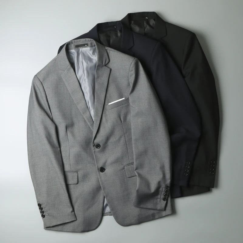 

Maintains a Sharp Silhouette Wrinkle-resistant 2025 Autumn Men's Business Casual Solid-color Blazer Jacket