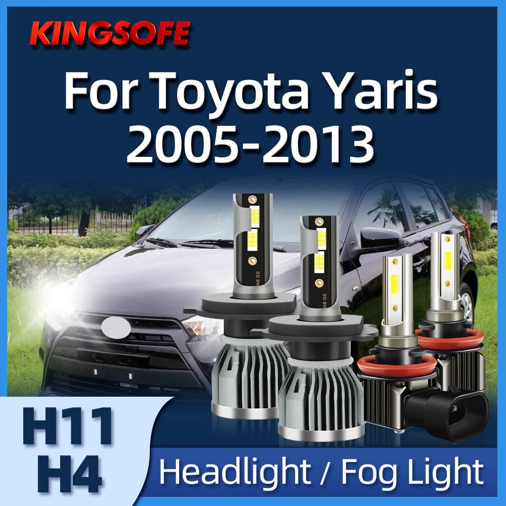 

Roadsun H4 LED Headlight Bulb 26000LM H11 Fog Light Car Lamp 6000K For Toyota Yaris 2005 2006 2007 2008 2009 2010 2011 20122013