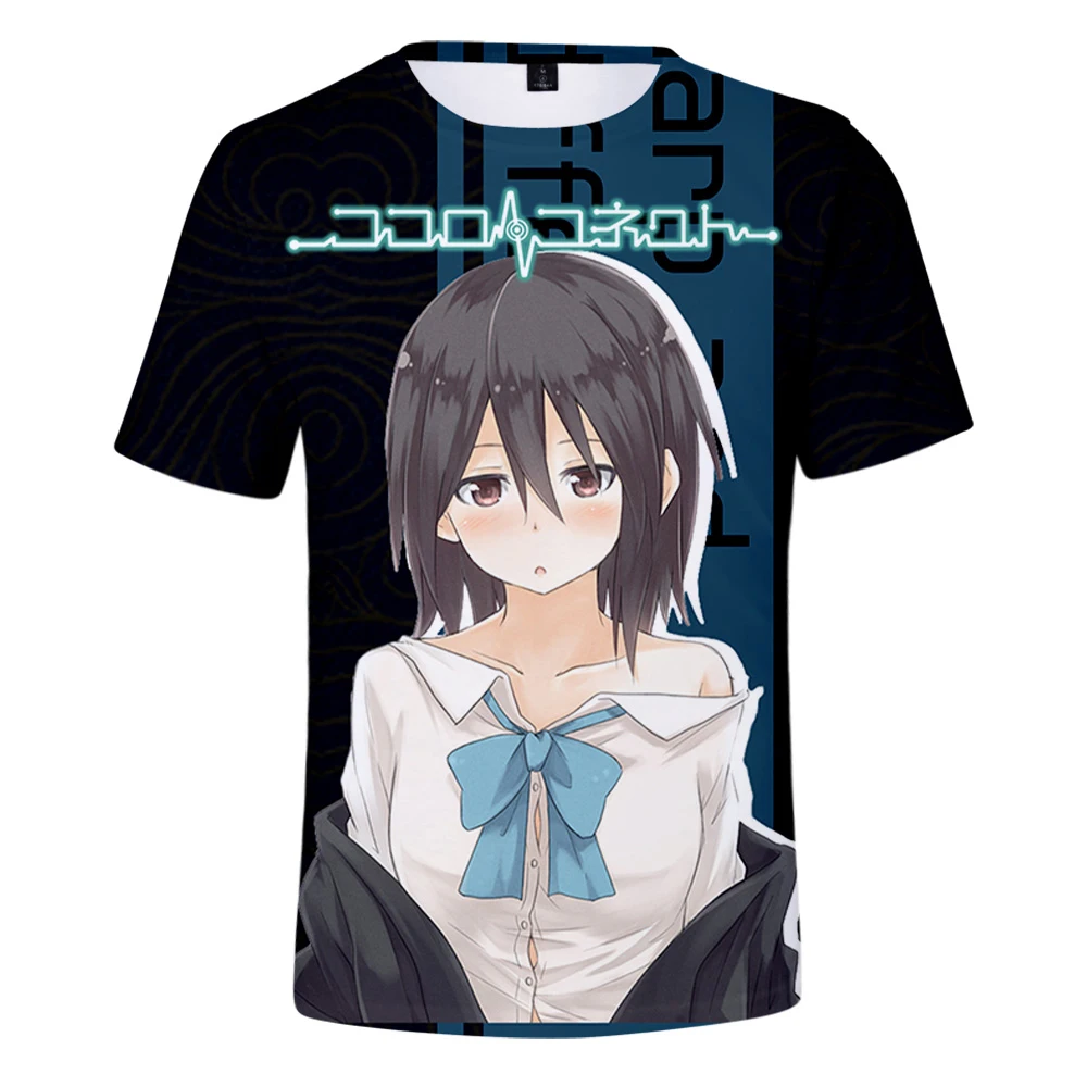 2022 Kokoro Connect 3D Print T-shirt Loose Short Sleeve Casual All-match T-shirts Short Sleeve Clothes