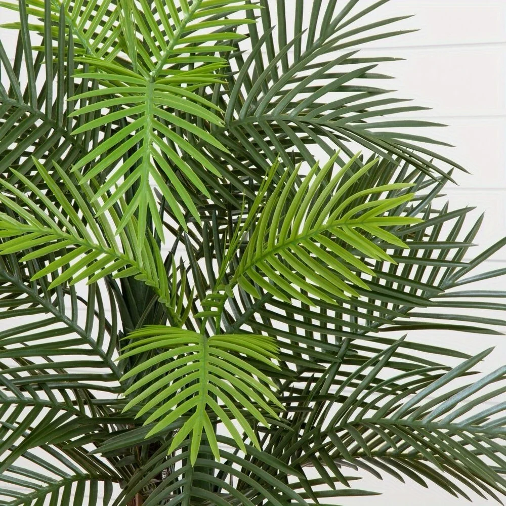 5.5' Double Palm UV (indoor/outdoor) home decor