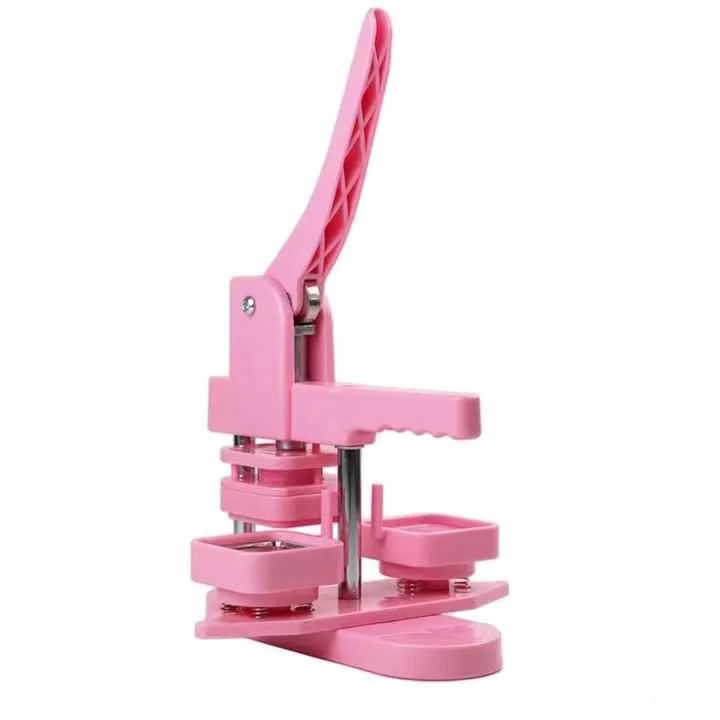 

50*50mm Manual Square Refrigerator Button Pin Maker Badge Plastic Button Making Machines