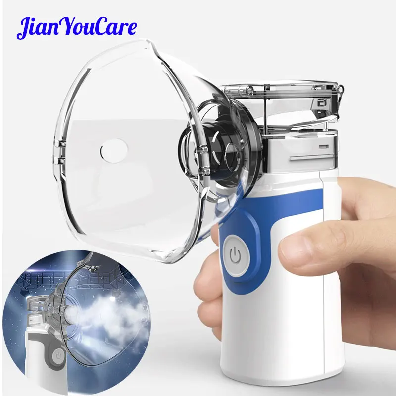 JYhealth portátil autoclean inhalador nebulizador malla atomizador nebulizador silencioso inhalador para niños nebulizador portatil