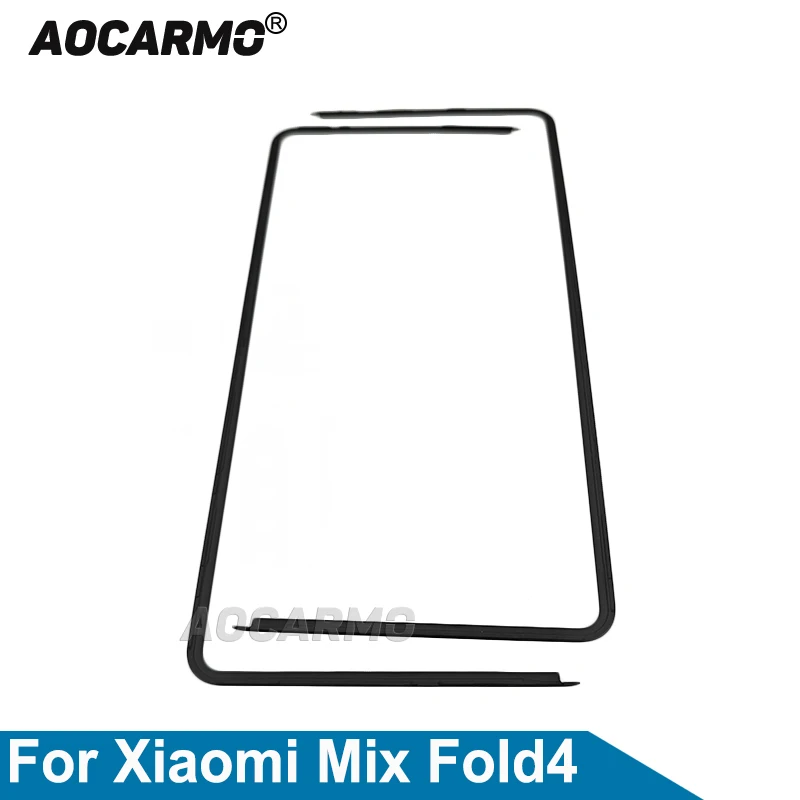 Aocarmo For Xiaomi Mix Fold4 Front Screen Stand Middle Bezel Frame LCD Display Bracket Plastic Hoderld