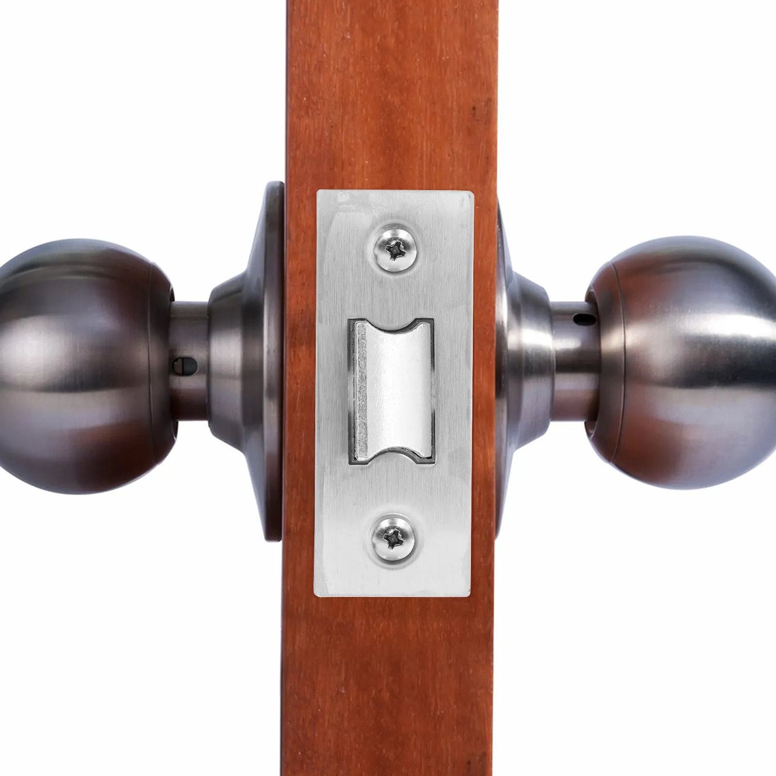

Adjustable Tubular Latch 50Mm Metal Mortice Door Latch for Interior Exterior Doors Handle Installation Easy Fit Passage Safety