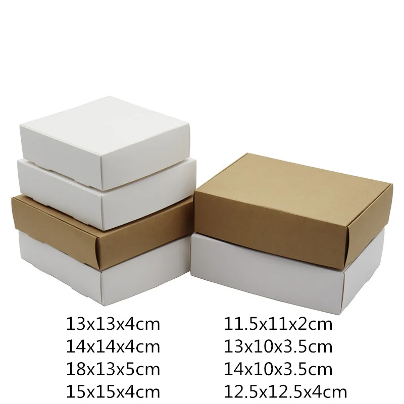 24/50pcs White Black Kraft Paper Box For Dropper Bottle Essential Oil Sprays Sample Valve Tubes Packaging Gift Cardboard Boxes