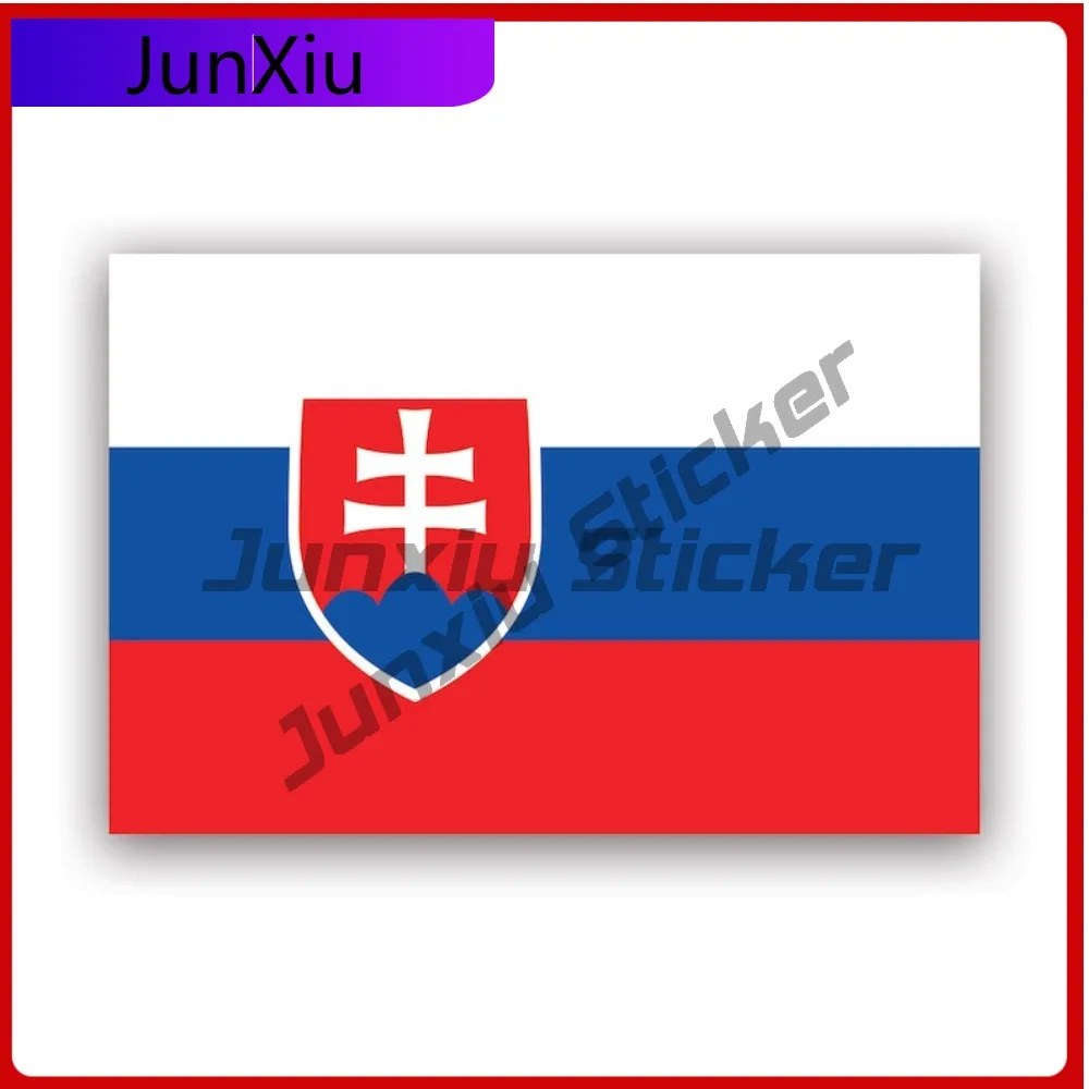 

Slovak Flag Sticker Uv Protected Decals State Flag Patriotic Car Sticker Vinyl Decal Die Cut Sun Protection Waterproof Durable