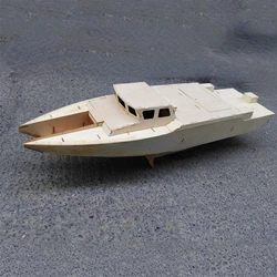 1/35 Fast Assault Boat CB-90 DIY Wooden Boat Model Kit Pump Jet Boat 80CM Model Kit