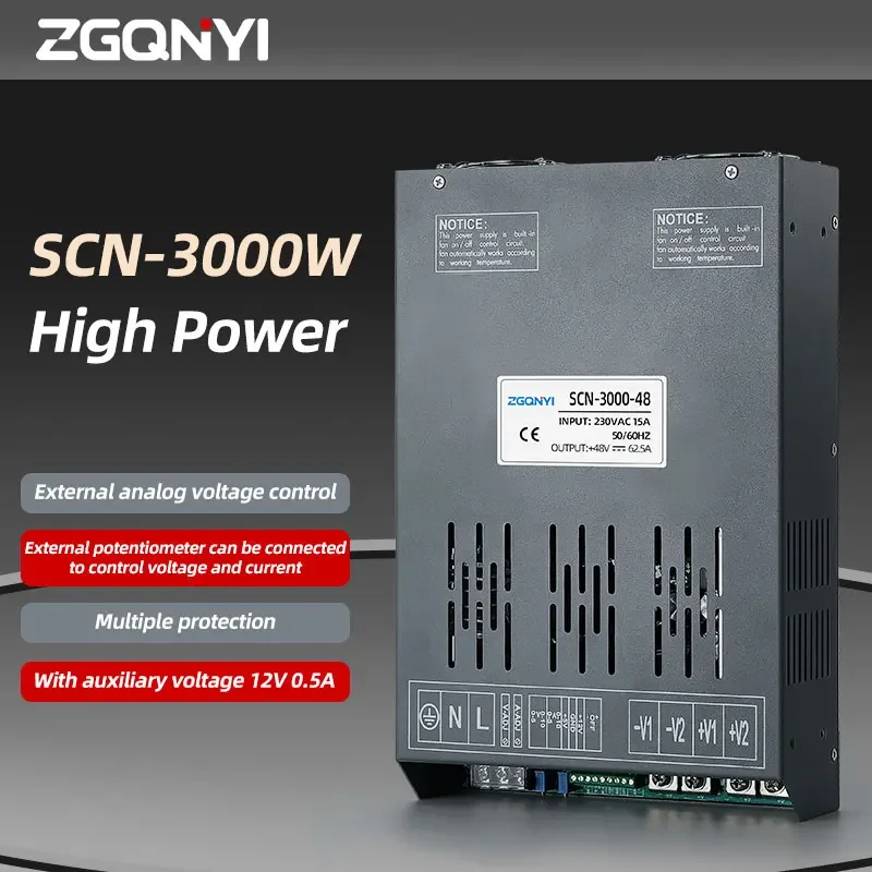 SCN-3000W Switching Power Supply AC to DC Smps 250a 12V 24V 28V 30V 36V 48V 72V 96V 110V 150V 220V Voltage Current Adjustable