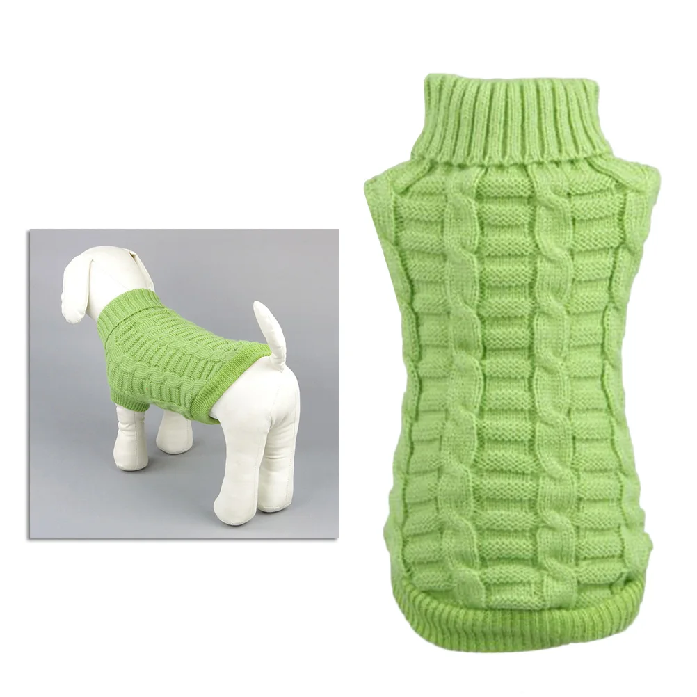 

Dog Sweater Pet Clothes Warm Winter Fashion for Small Dogs Stylish Solid Color Puppy Costume Party Cloth Pet Sweater Dog Coat