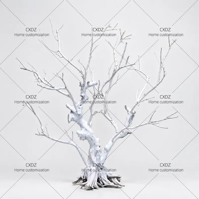 Simulated White Dead Branch Tree Natural Dry Branch Ice Snow Festival Landscaping Decoration Wishing Tree Fake Simulation