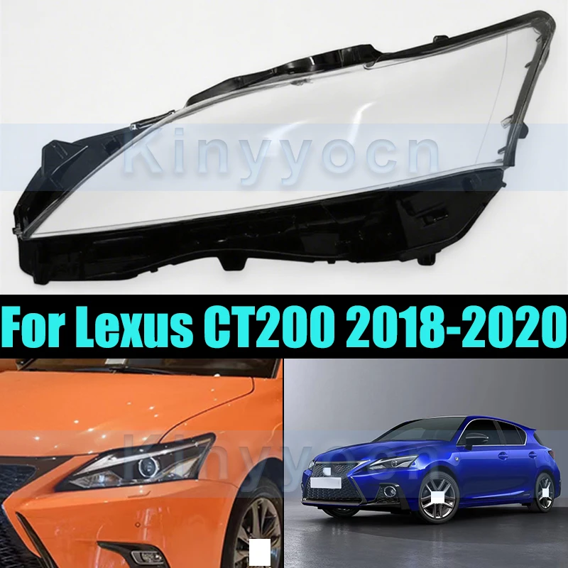 

Front Headlight Glass Cover For Lexus CT200 2018-2020 Front Headlight Shell Headlamp Transparent Cover Lens
