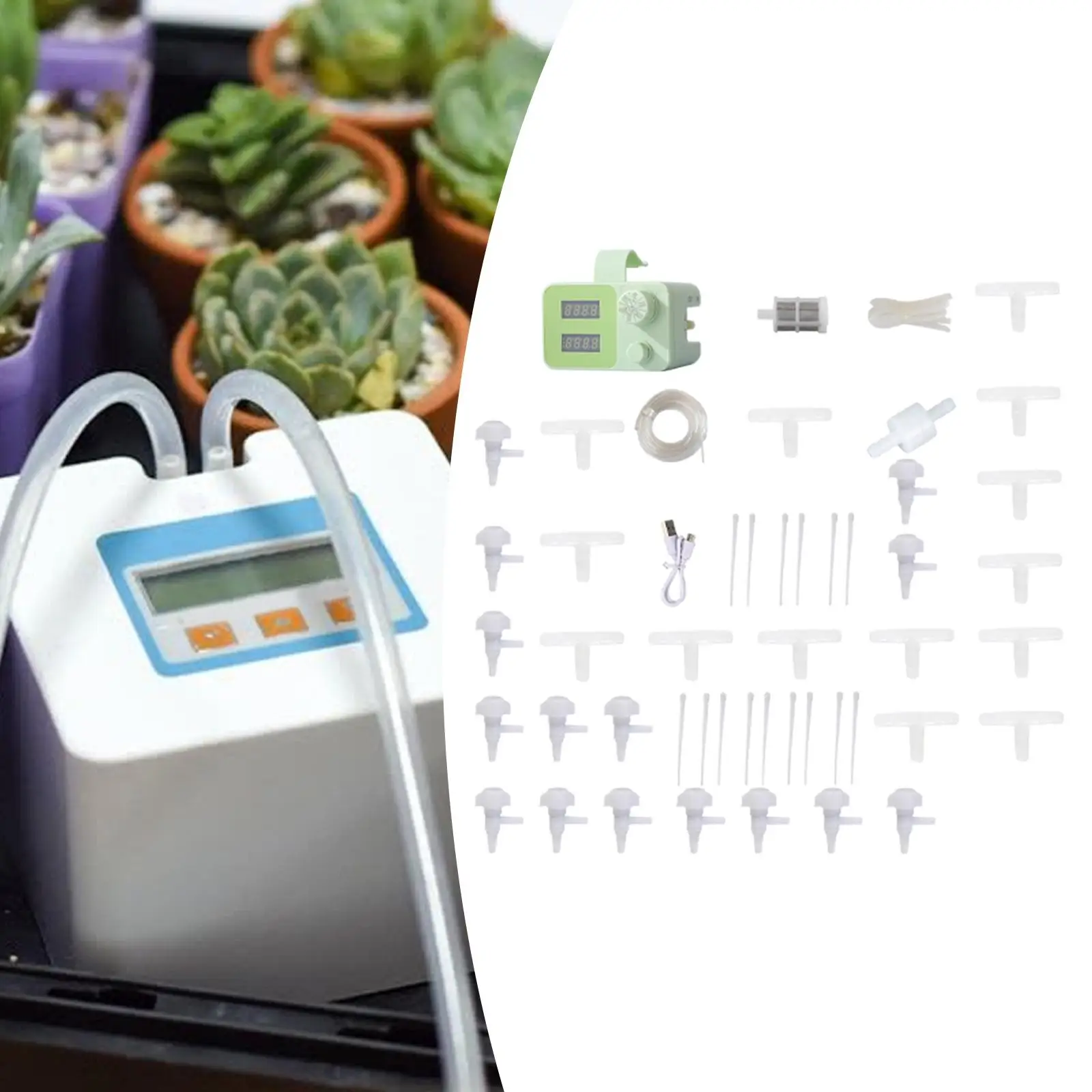 DIY Otomatik Bitki Sulama Seti Kapalı Saksı Bitkileri için Çok Yönlü Basit Montaj Profesyonel USB Şarj Sulama Cihazı