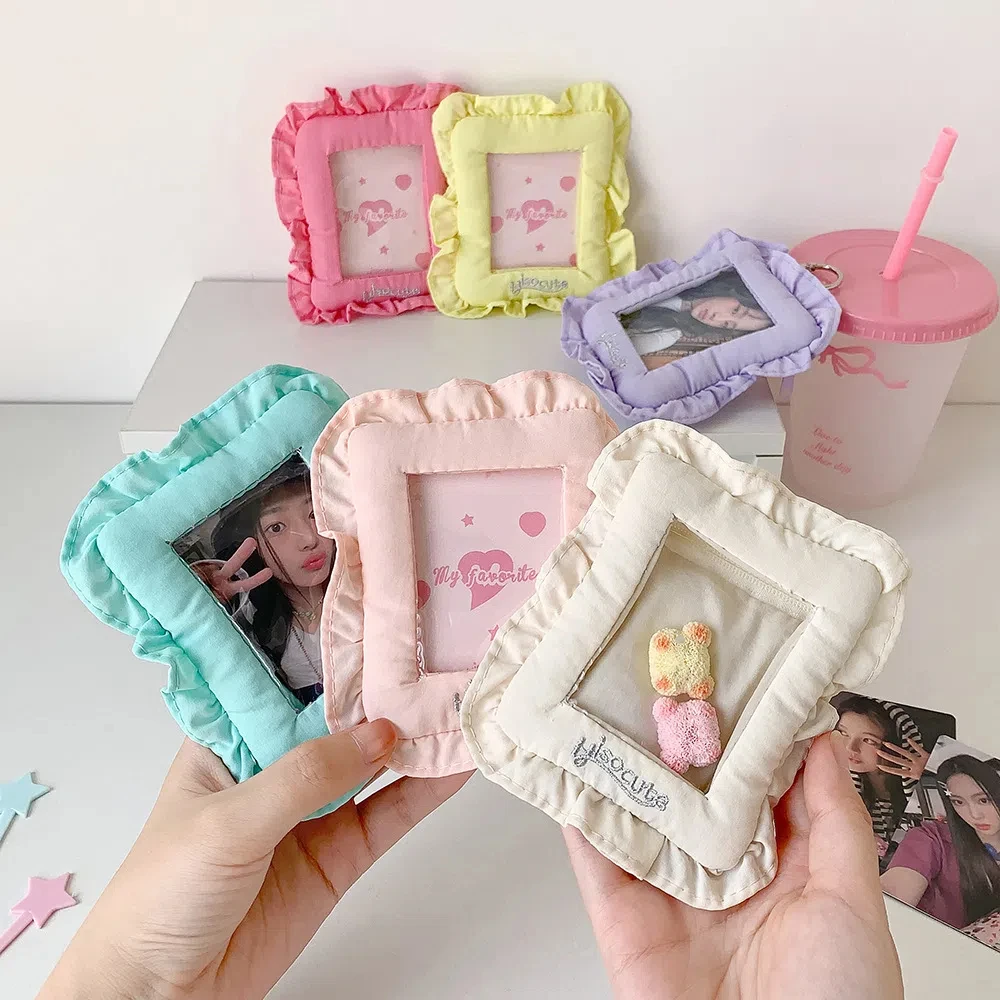 

Hanging Korean Photocard Holder With Keychain Korean Style Photo Photocard Frame Picture Idol Photo Card Card Protective Case