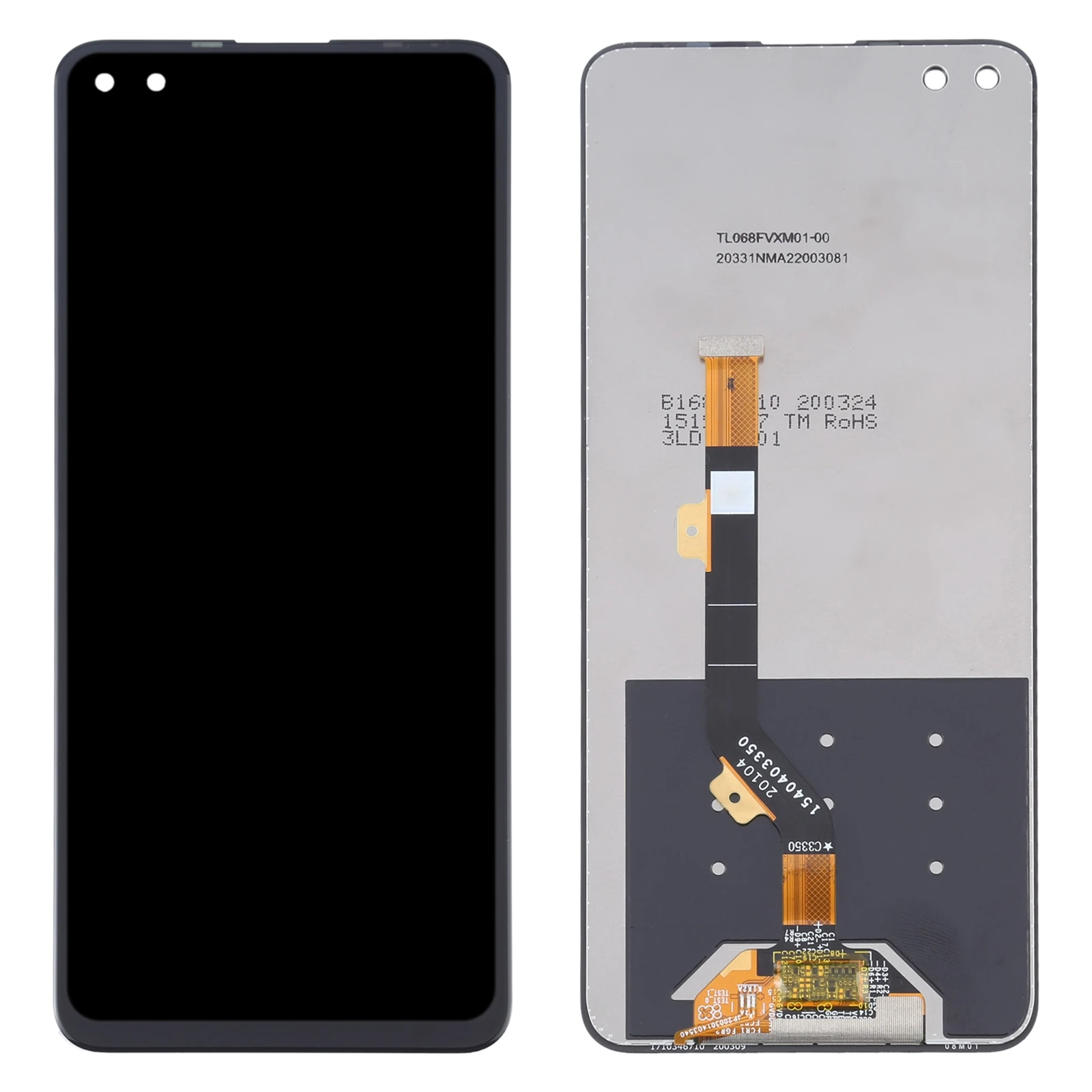 6.85-inch TFT LCD Screen For Infinix Zero 8 X687 / Zero 8i X687B Phone Display Touch Screen Full Assembly Replacement Part