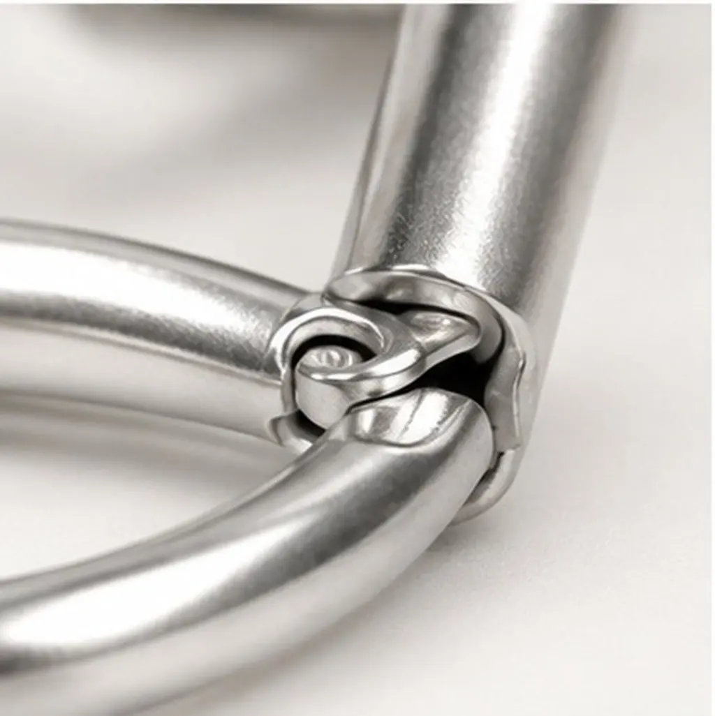 8Pcs Notebook Binding Rings Metal Snap Split Hinged Rustproof 3-Ring Loose Leaf Binders for DIY Photo Album Planner Organizer