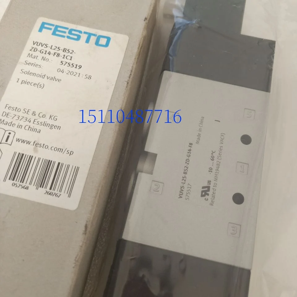 

FESTO Festo Solenoid Valve 575517 Vuvs-l25-b52-ZD-g14-F8-1c1575519