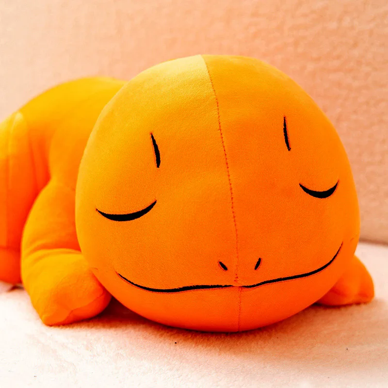 New Original Lying Down Charmander Plush Pokemon Pillow Soft Plush Toy Japanese Anime Dragon Plush Doll Children's Gift 35cm