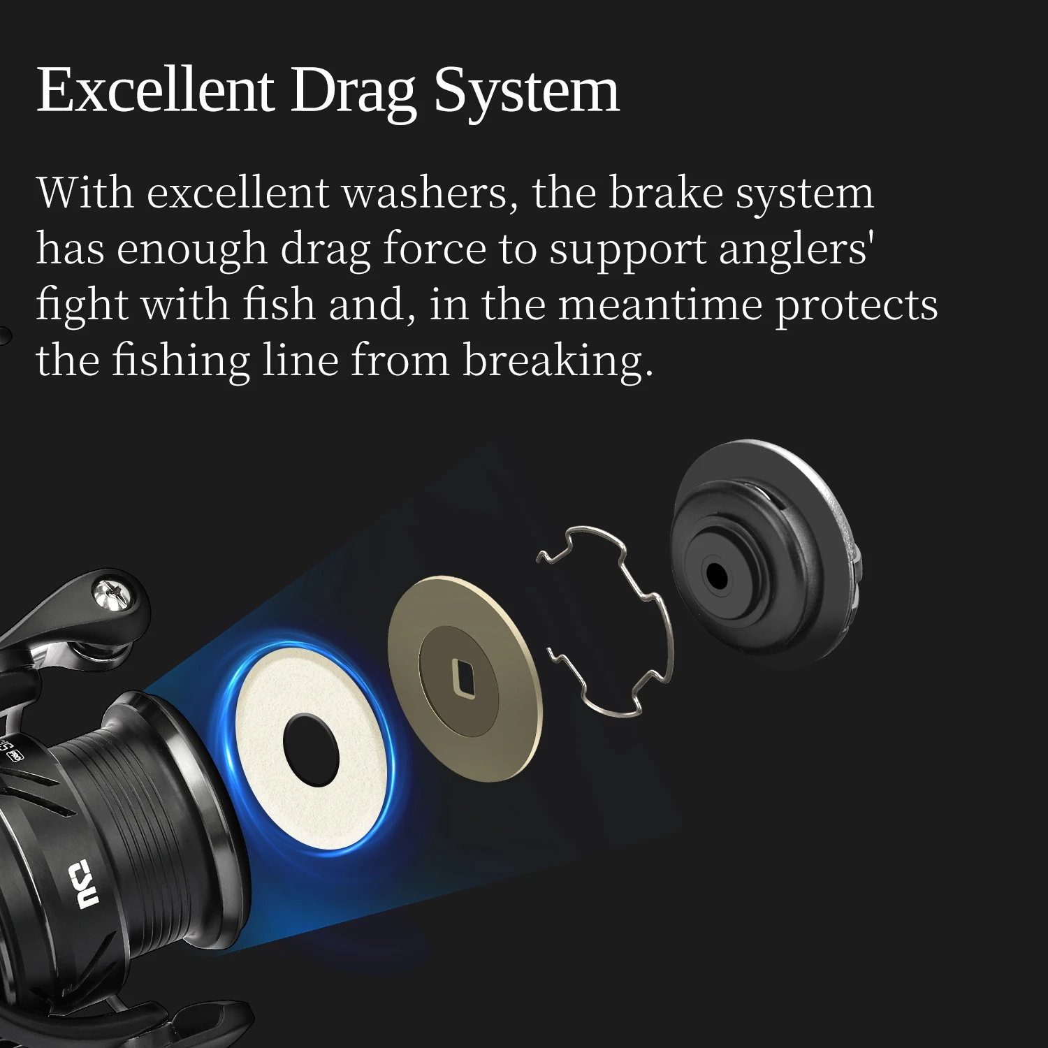 TSURINOYA بكرة صيد دوارة FRANCIS FS PRO 800S 1000 C2000S 2500S 3000M 4000M 158g بكرة ضحلة متعددة الاستخدامات طويلة المصبوبة #6