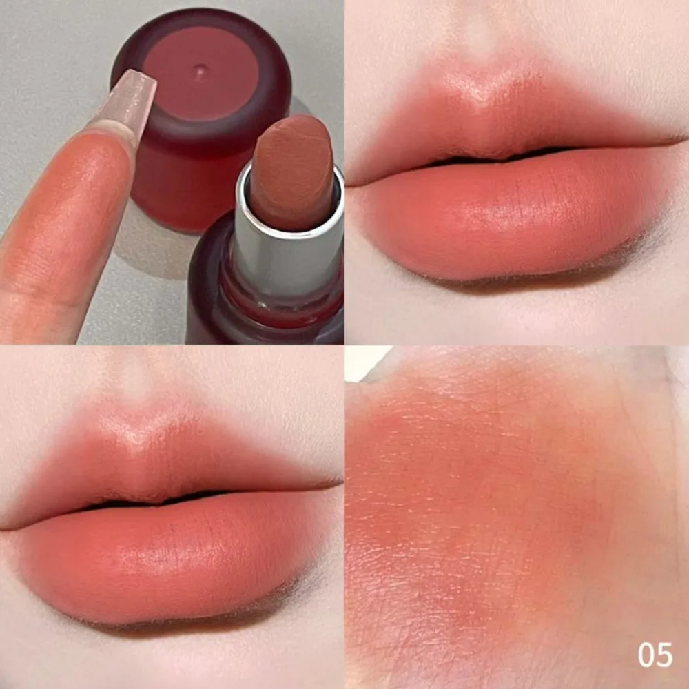 6 قطعة مقاوم للماء لينة الضباب ماتي أحمر الشفاه أنبوب مربع طويل الأمد الشفاه عصا غير يتلاشى ترطيب الشفاه بلسم ماكياج مستحضرات التجميل