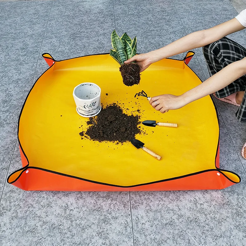 New Flower Pot Transplant Mat Gardening Transplant Planting Foldable Waterproof Thickened Gardening Potting Mat