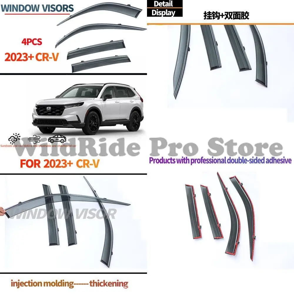 

1 set For 2023 2024 Honda CRV Window Rain Visors HONDA CR V Side Window Deflectors
