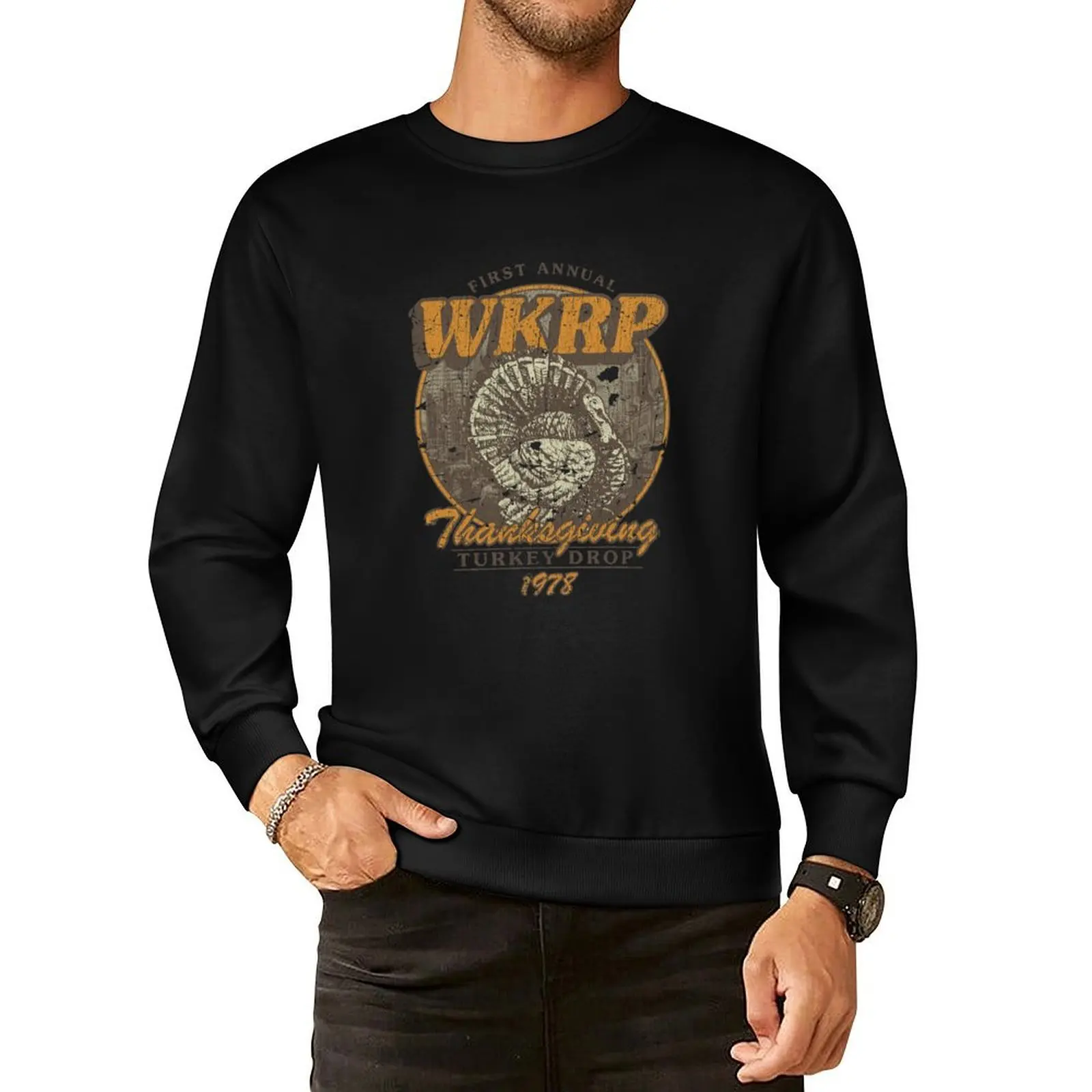 

WKRP Turkey Drop 1978 Pullover Hoodie men clothing korean style clothes autumn sweatshirt