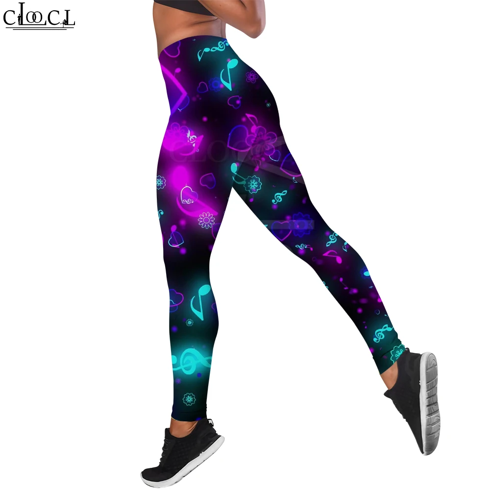 

CLOOCL Fashion Workout Trousers Women Seamless Legging for Fitness Fluorescent Dots Print Legins Elasticity Pants Clothing