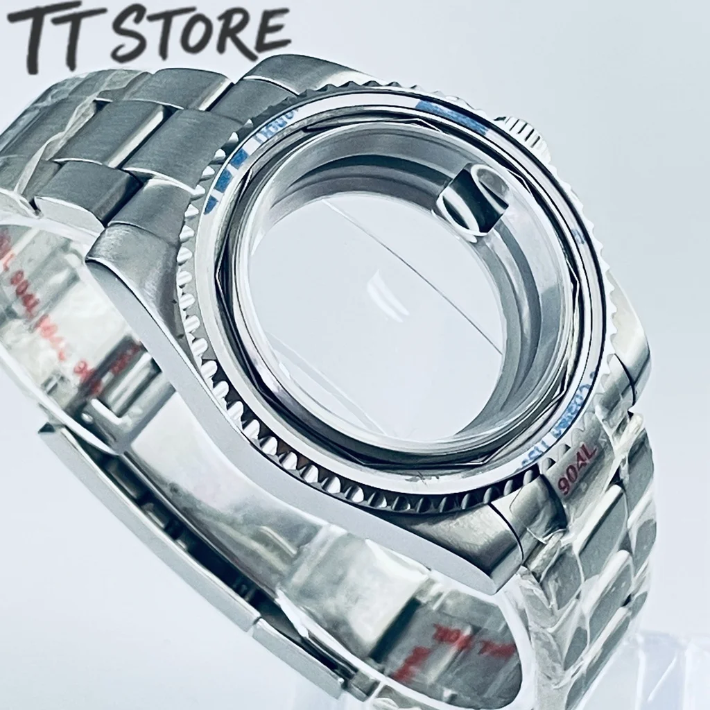 40mm Diver Watch Case For Models NH34 NH35 NH36 ETA2824 PT5000 VH31 VH61 VH64  With 904L Stainless Steel Bracelet