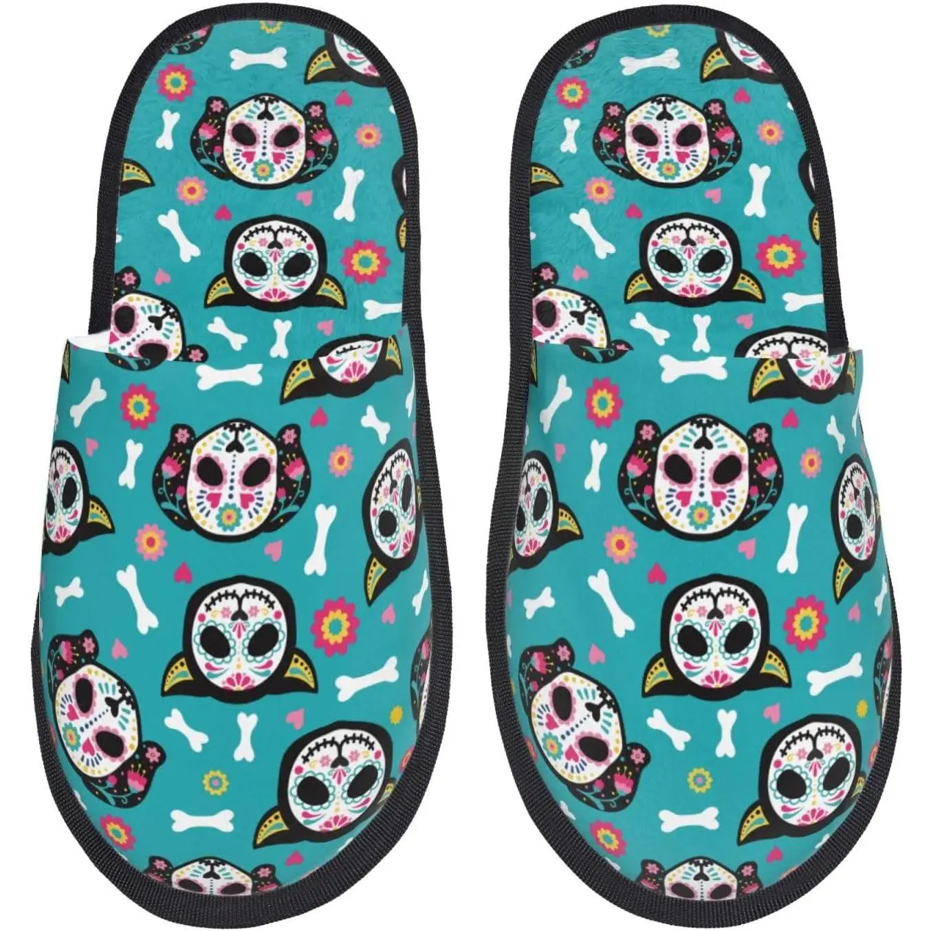 

Женские пушистые домашние тапочки без шнуровки с принтом черепа и кота, домашние и уличные зимние домашние тапочки, теплые меховые тапочки в замечательном времени