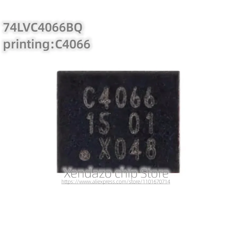 10pcs/lot 74LVC4066BQ Silk screen printing C4066 DHVQFN-14 package Original genuine Four way bidirectional switch chip