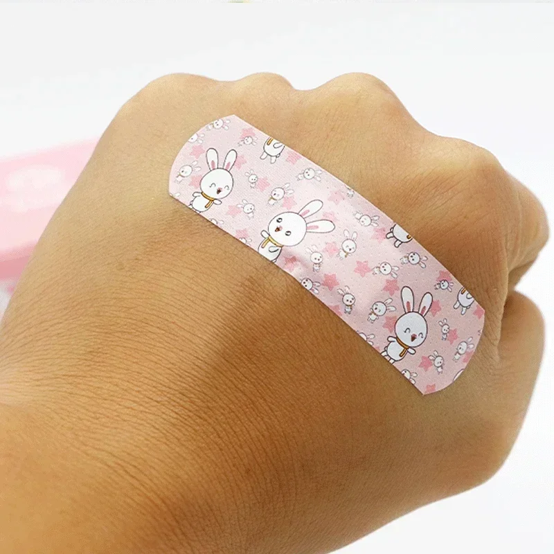 120PCS Cartoon Round Strap Shape Band Aid Strips for Children Adult Skin Patch Wound Plasters Woundplast Bandaids