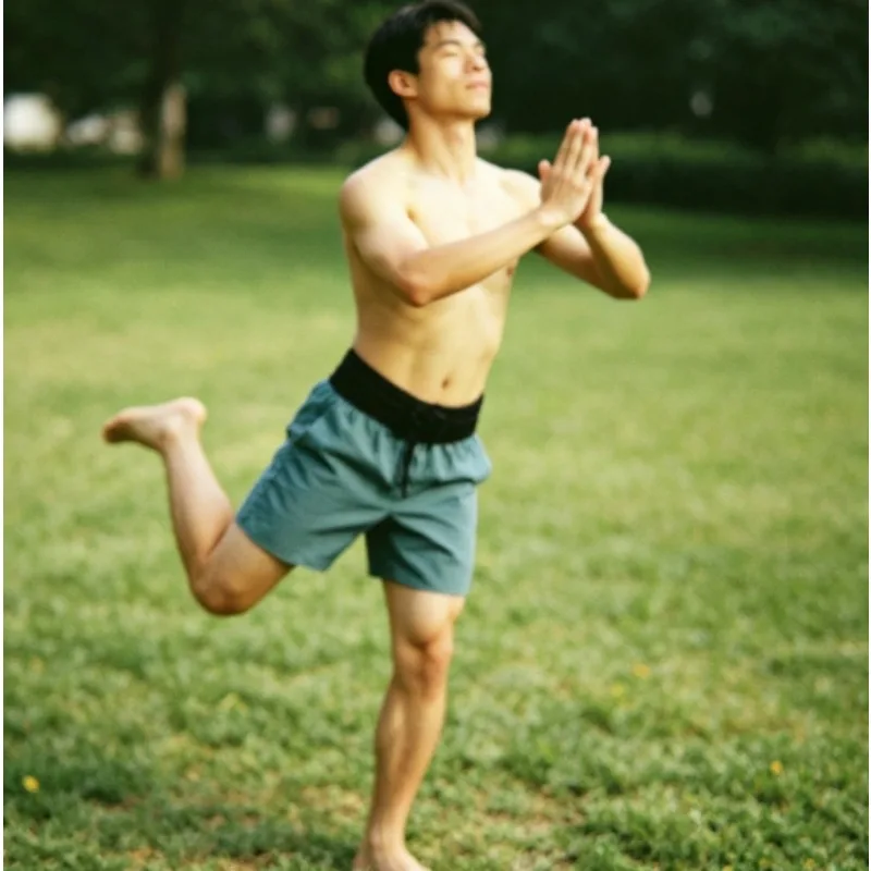 New Dual Layer Men Flash Dry Running Shorts Lightweight Workout With Pockets