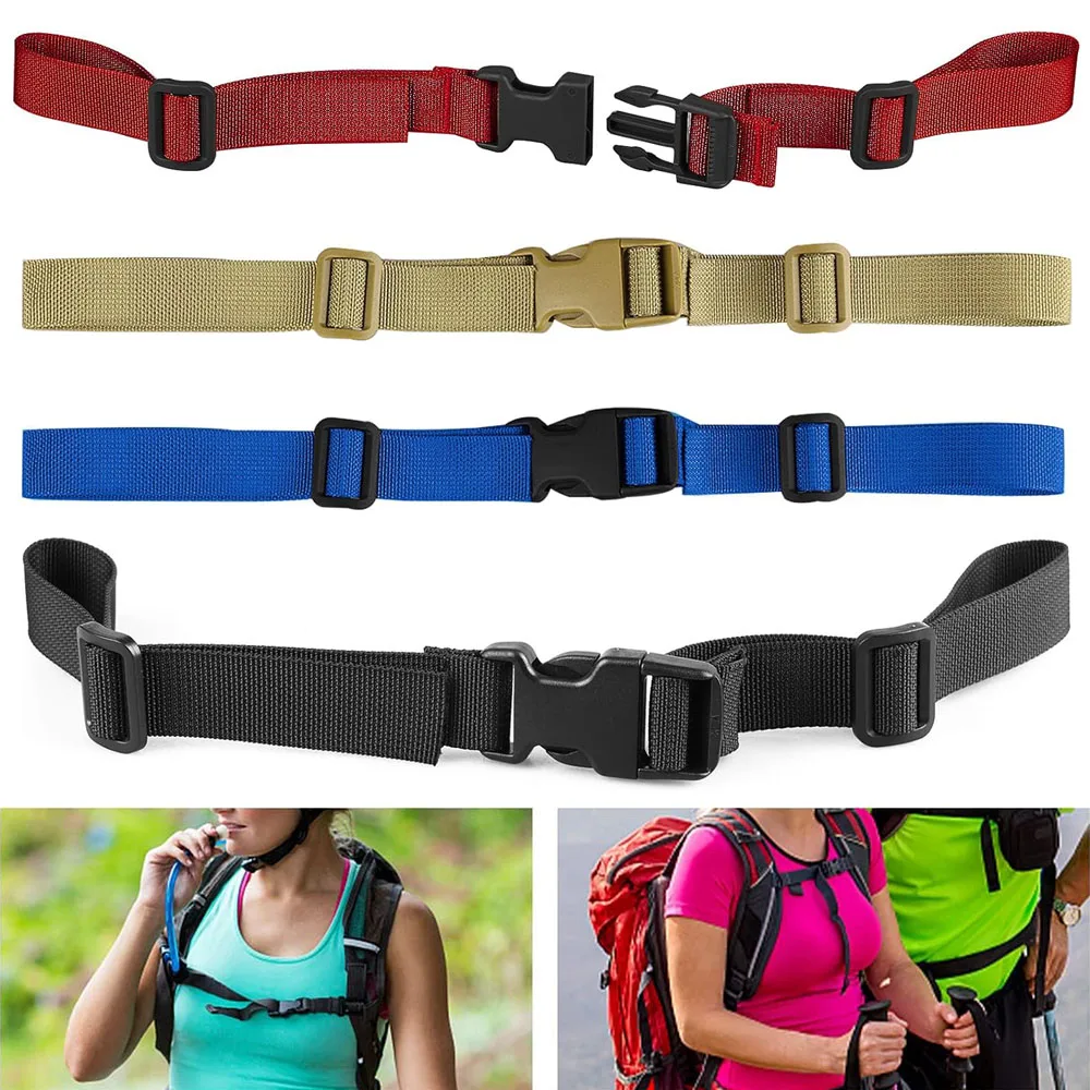 Non-slip Backpack Chest Strap Adjustable Shoulder Chest Harness Backpack Accessory Strap fit Hiking and Jogging Wholesale