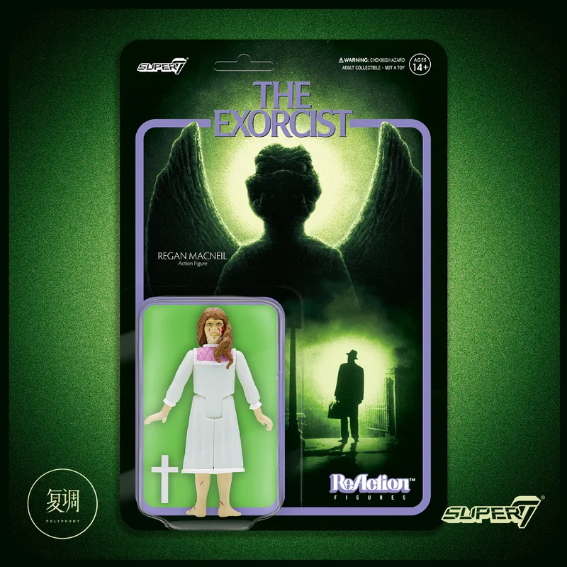 In Stock Super7 The Exorcist ReAction Regan ReAction Figure Movie Horror Toy Collection Gift Doll Halloween Birthday