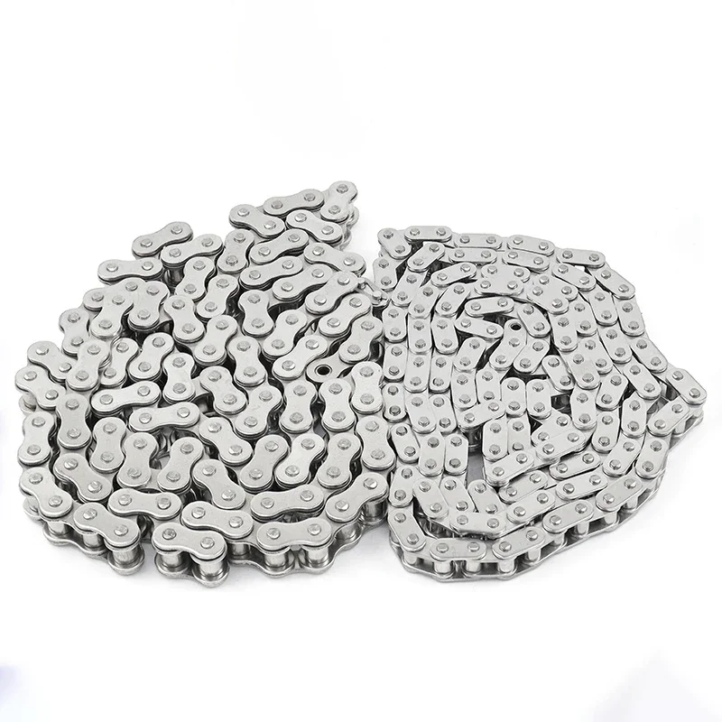 1Meter Industrial Transmission Chain 304 Stainless Steel Short Pitch Conveyor Roller Drive Chain 04C 05B 06B  08A 08B 10A 12A