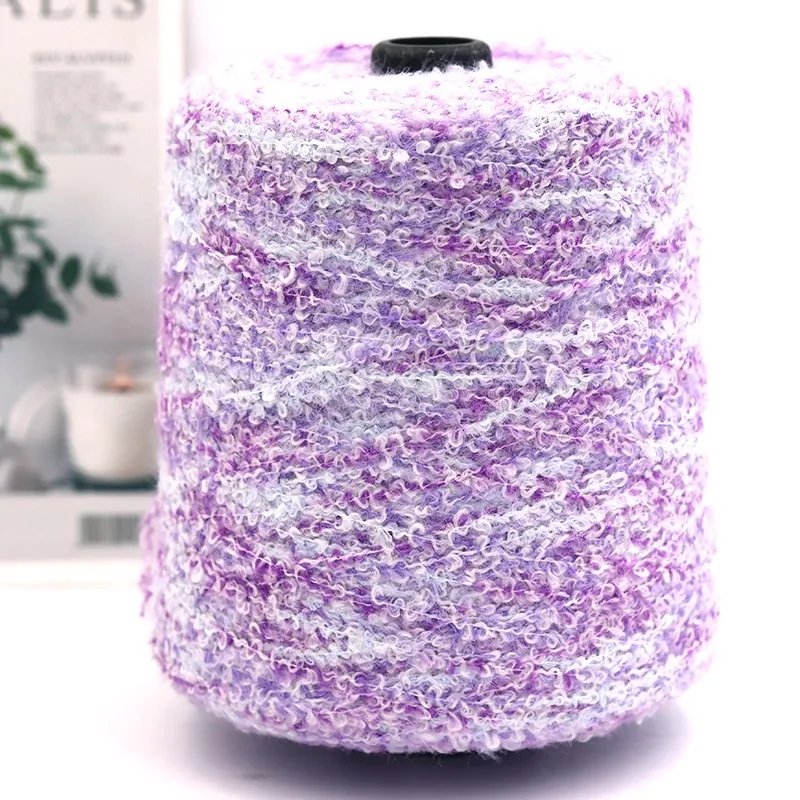 650g Wool Rainbow Loop Yarn Hand woven crochet yarn Hand Crochet Thread Knitting Clothes Needlework