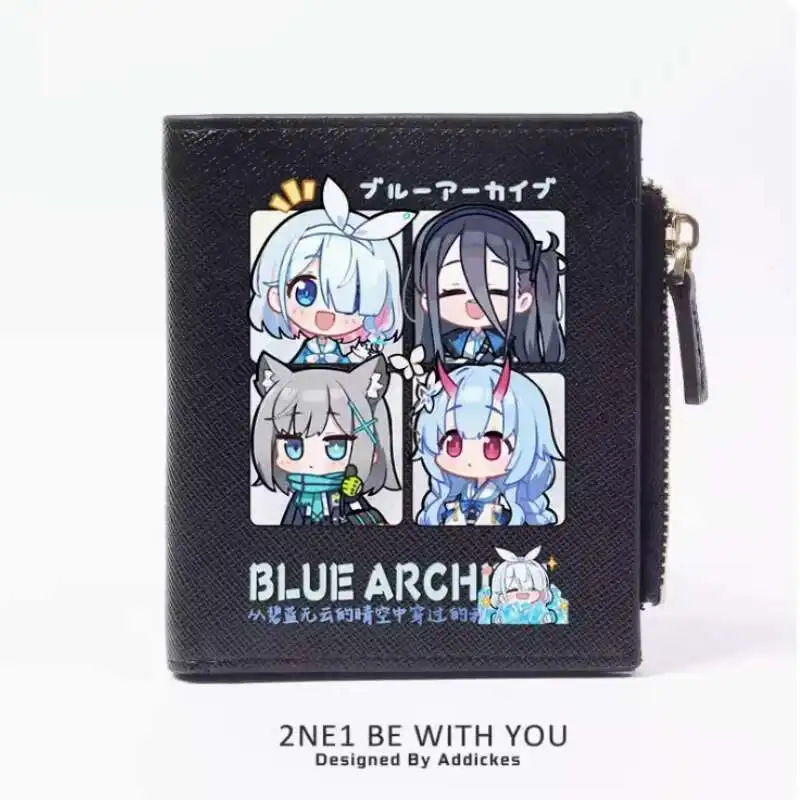 Anime Blue Archive Fashion Wallet PU Purse Card Coin Zipper Money Bag Cosplay Gift B377 Anime