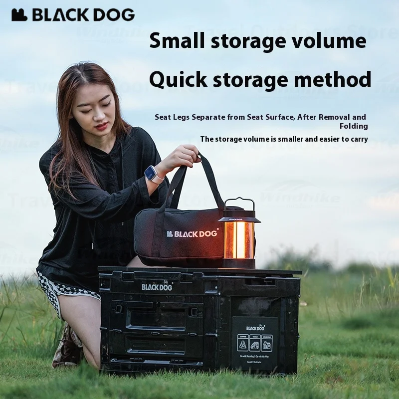 Naturehike BLACKDOG كرسي القمر في الهواء الطلق ارتفاع منخفض قابل للتعديل التخييم السفر نزهة كرسي الشاطئ ارتفاع مقعد واسع 900D أكسفورد القماش