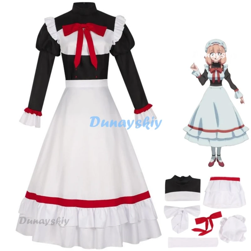 

New Anime The Strongest Magician in The Demon Lord's Army Was A Human Sati Cosplay Costume Maid Dress Woman Lovely Lolita Suit