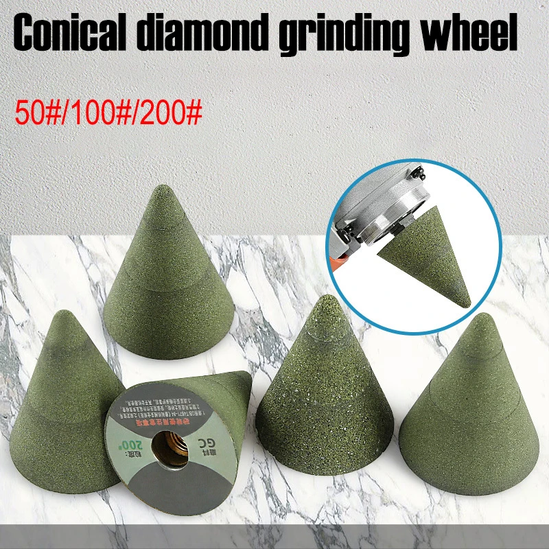 Tapered  Grinding Wheel Metal Polishing Block M10 Threaded Grinder Tools Accessories Sharpening Stone M14/16 Conversion Adapter