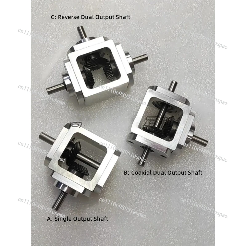 Right Angle Transmission 1M 20T Bevel Gearbox T-Type Cross 90 Degree Commutator Ratio 1:1 Output Shaft Diameter 6MM Load 20KG